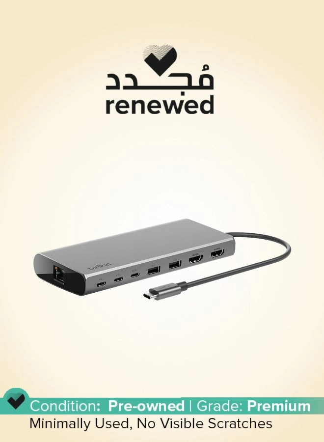Belkin (Renewed) Universal USB-C Core Hub - 8-in-1 4K 10Gbps