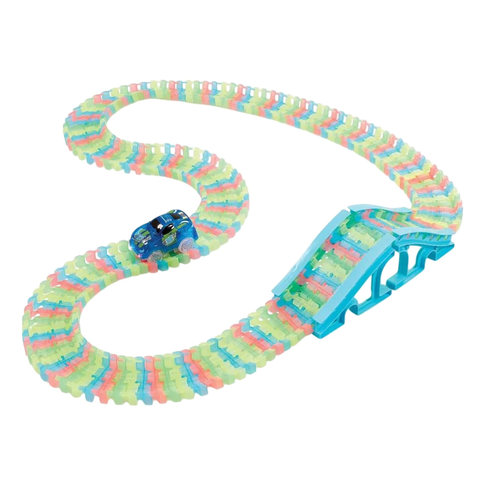 Carrefour Totally Tracks Glow Starter Race Track - 160 PCS