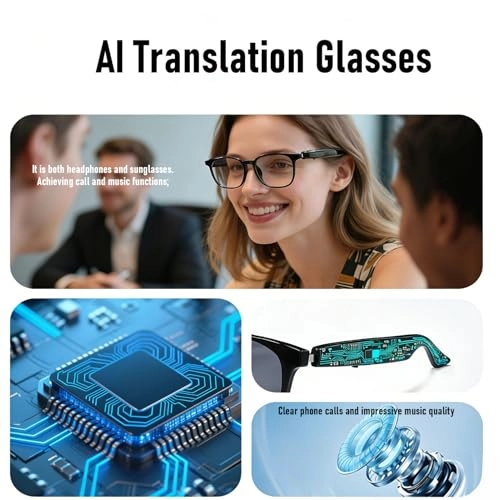 AI Smart Glasses - UV400 Touch Control 4H Playback