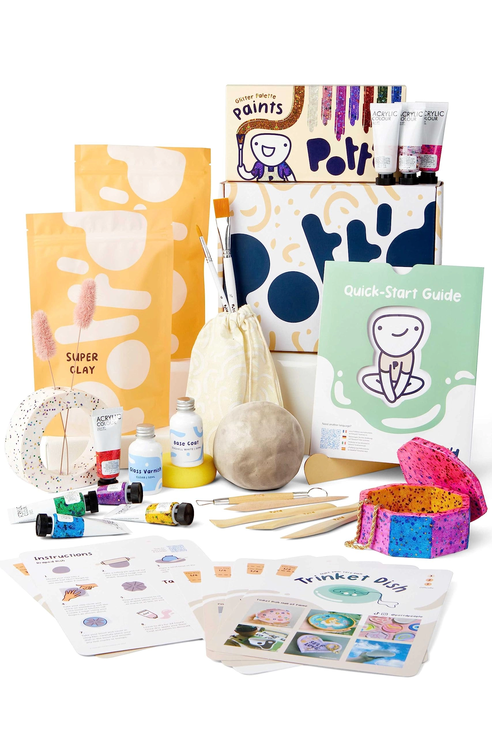 pott'd Air Dry Clay Home Pottery Kit - Clay 1Kg