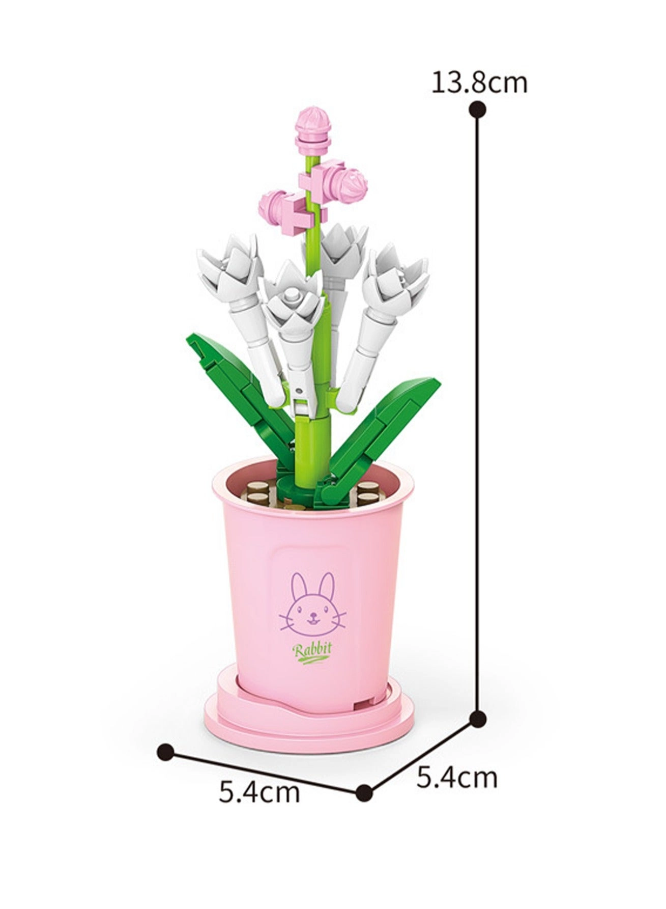 Model Set - Pink And White Flower 51pcs