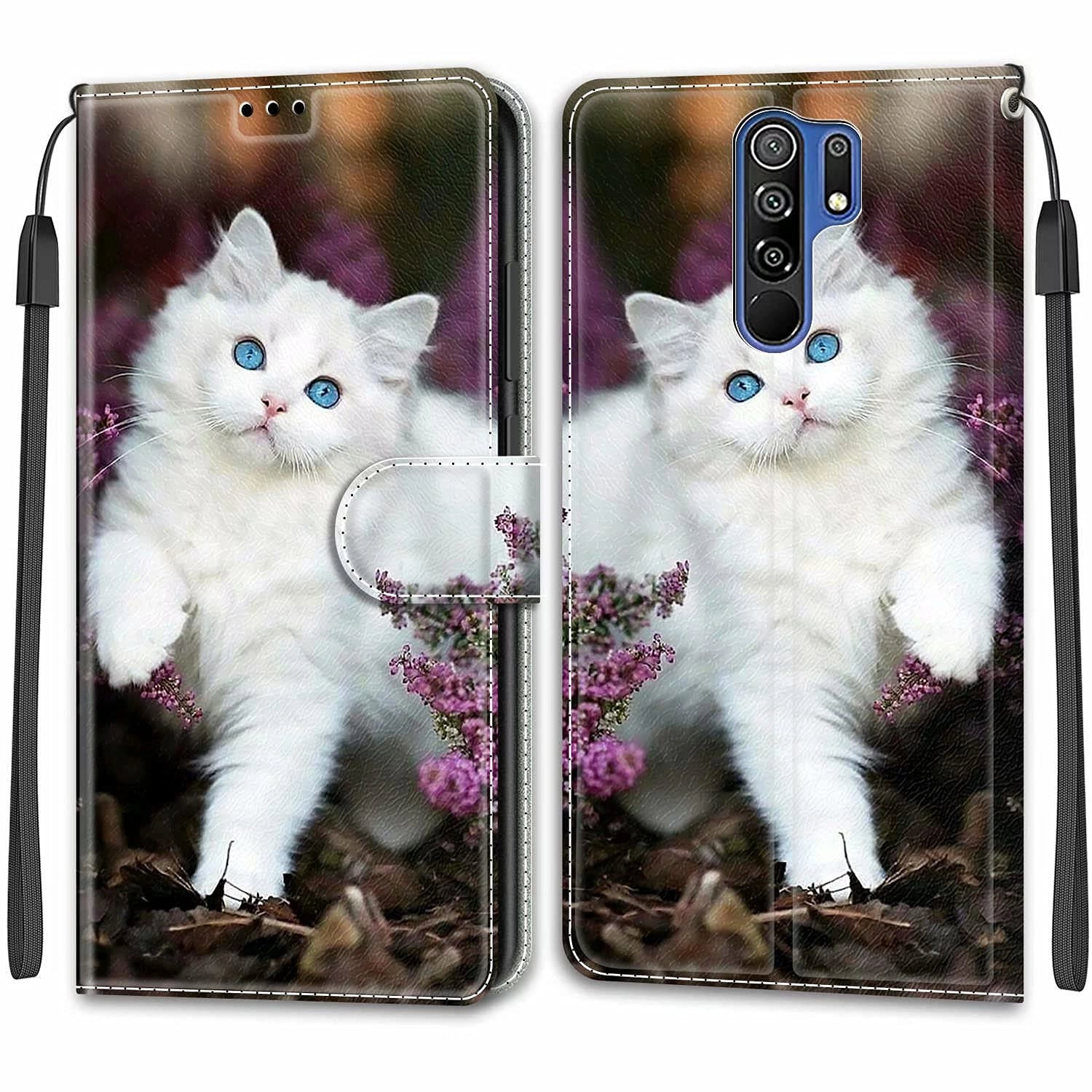 Wallet Case for Xiaomi Redmi 9 - PU Leather + Tpu