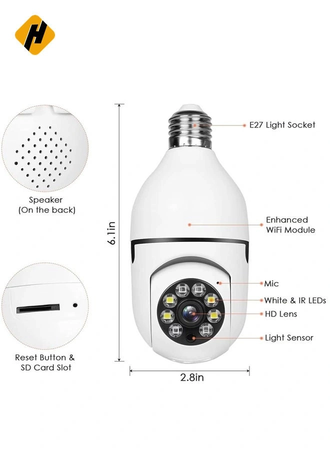 Light Bulb Camera 1080p