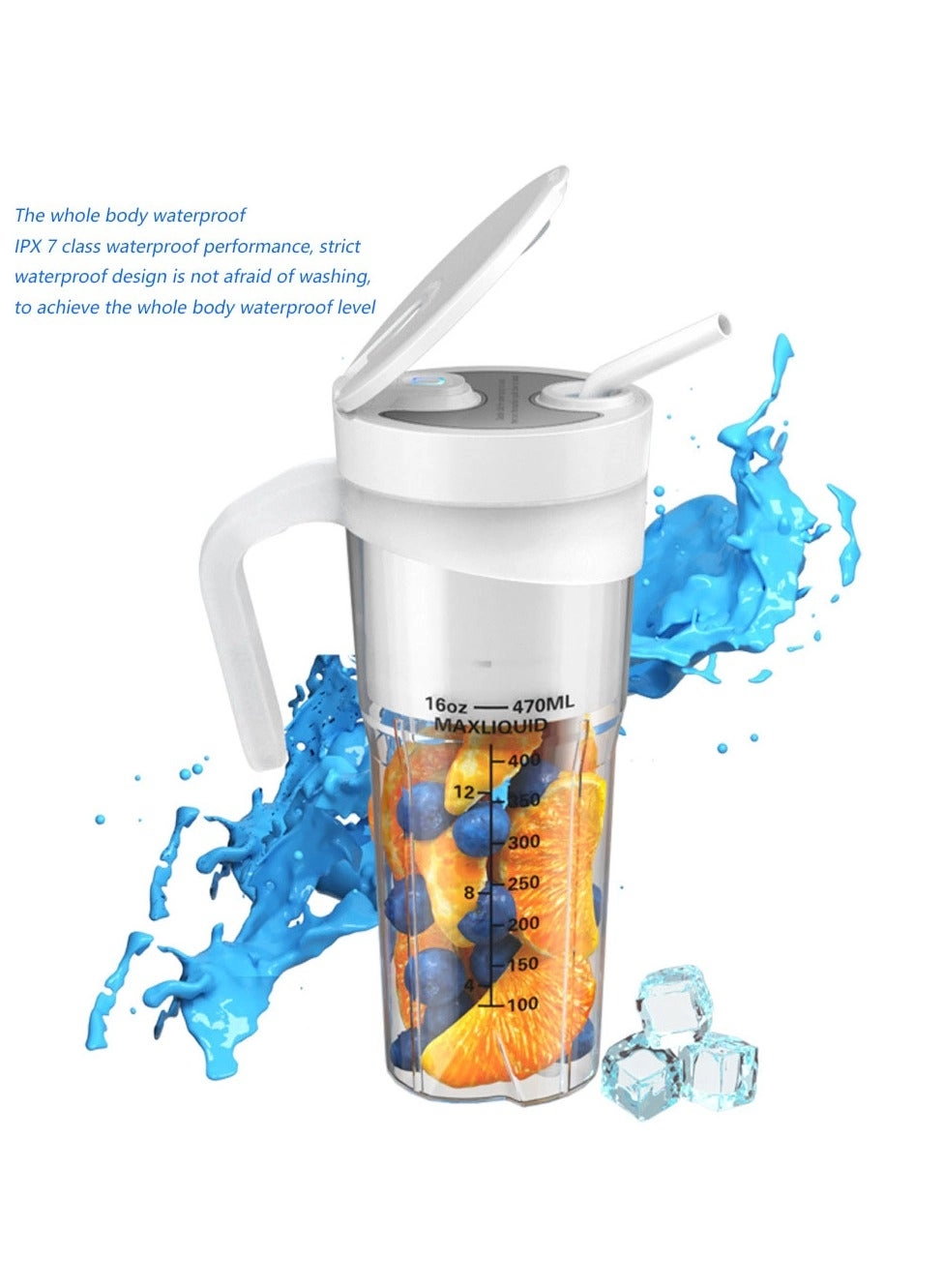 Portable Blender - USB Rechargeable Personal Size Travel Juicer Cup
