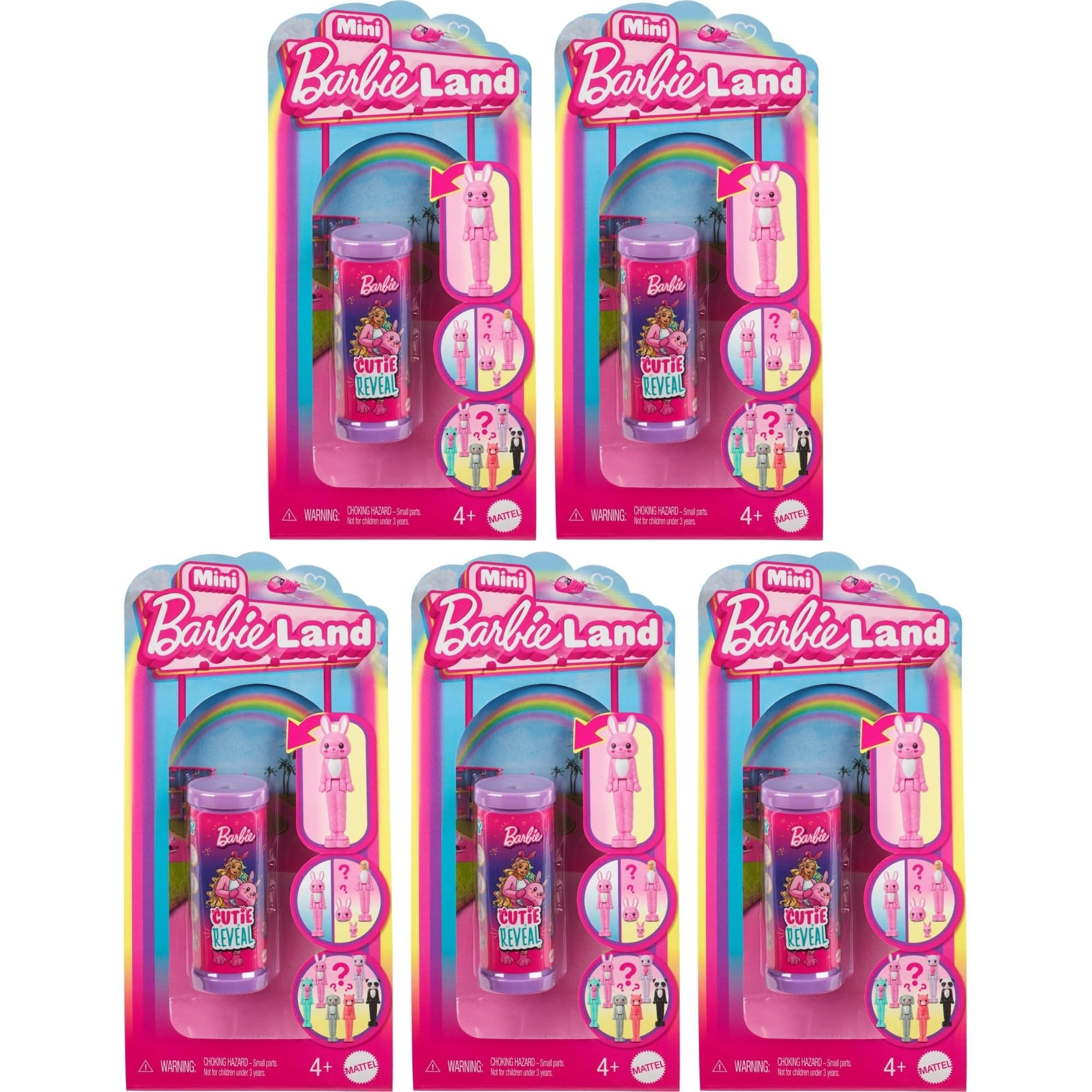 Mattel Miniland Dolls - Cutie Reveals Pack of 10 Blind Figure Sets Ages 4+
