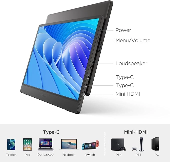 Portable Monitor - 15B1 15.6 inch 3840 X 1600 pixels