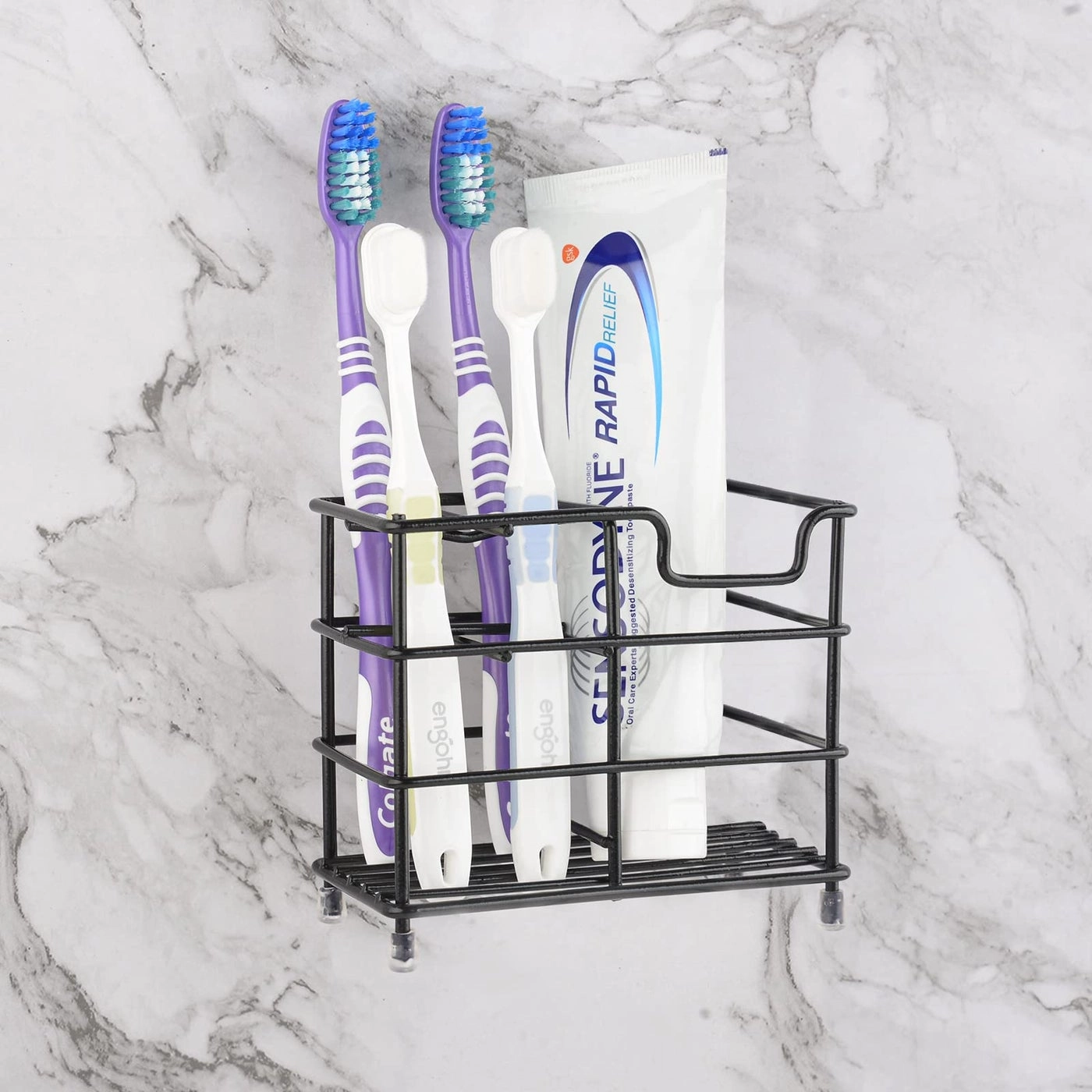 Linkidea Wall Mount Toothbrush Holder - 5 Slots