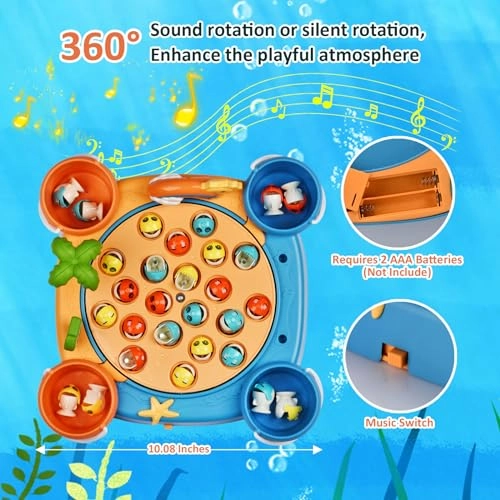 Jovarous Magnetic Fishing Game Set - 6 years+