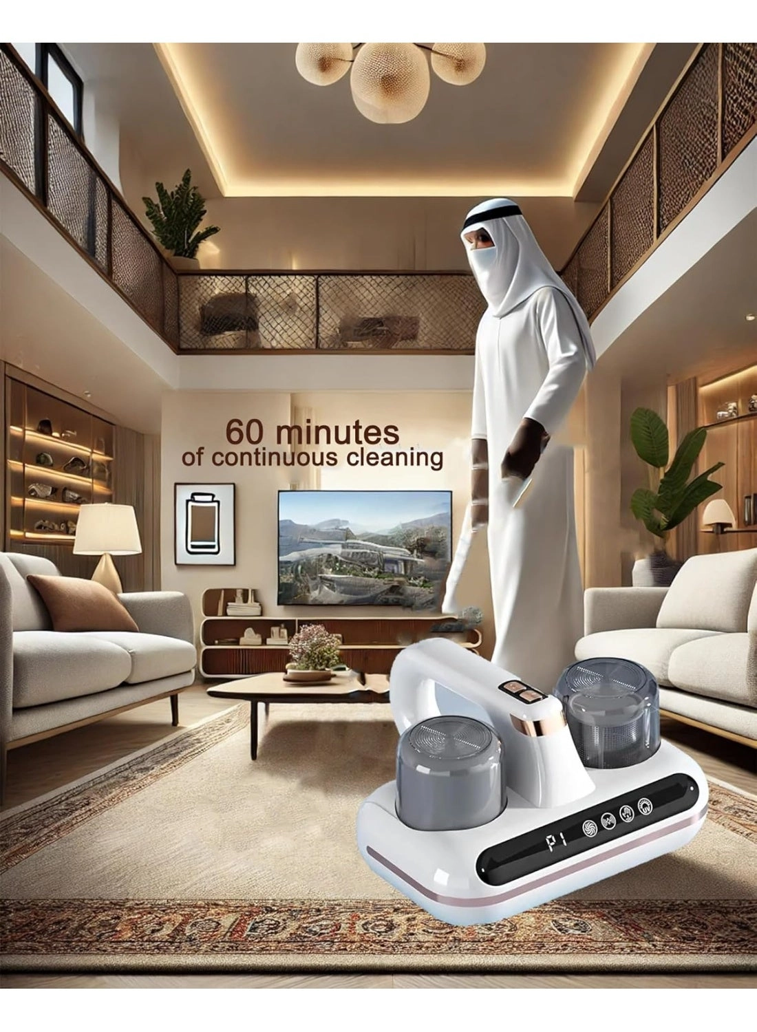 Mattress Vacuum Cleaner - UV 8kPa/10kPa HEPA