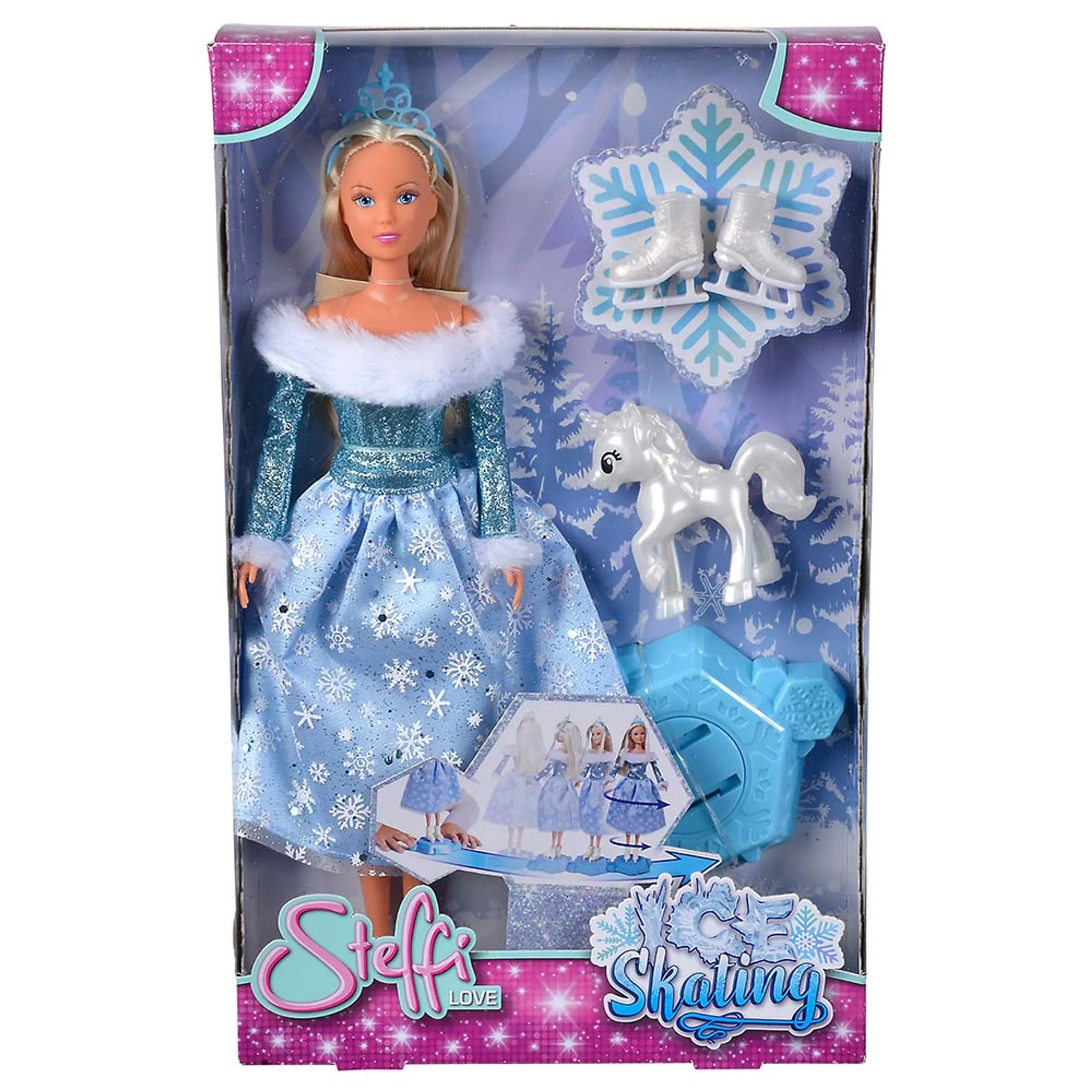Simba Steffi Love Ice Skating Doll - 29 cm Blue Ages 3+