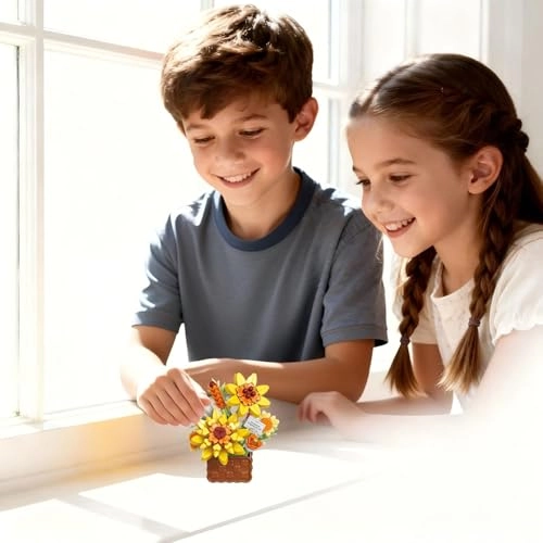 Mini Flower Bouquet Building Set - 1 pcs