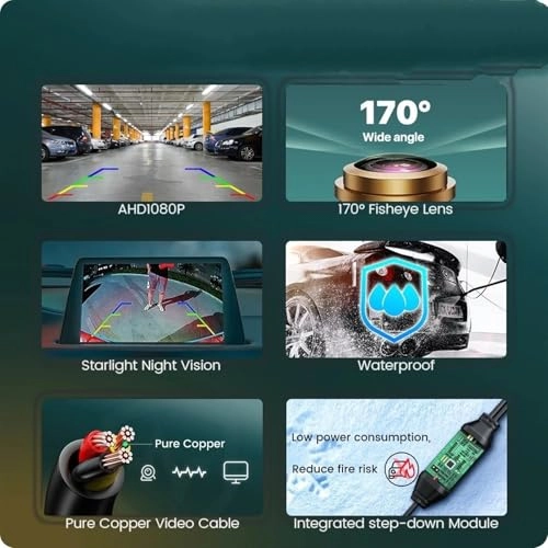 Reverse Camera - Night vision Wire 1920x1080P