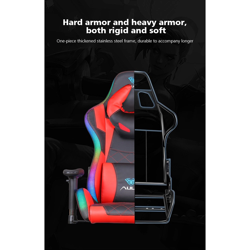 F8041 - Gaming Chair RGB LED Light Red