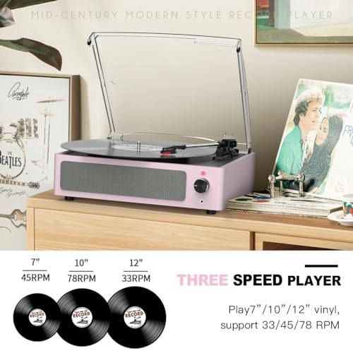 Vinyl Record Player - Belt-Driven