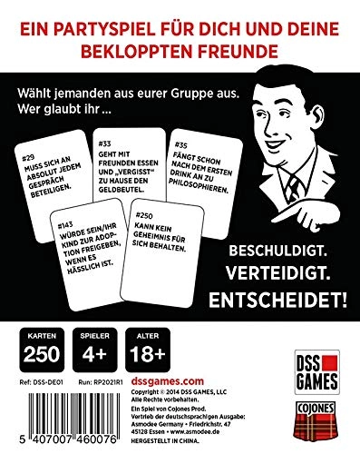 Drunk, Stoned or Stupid - German 18 years and up 250 cards