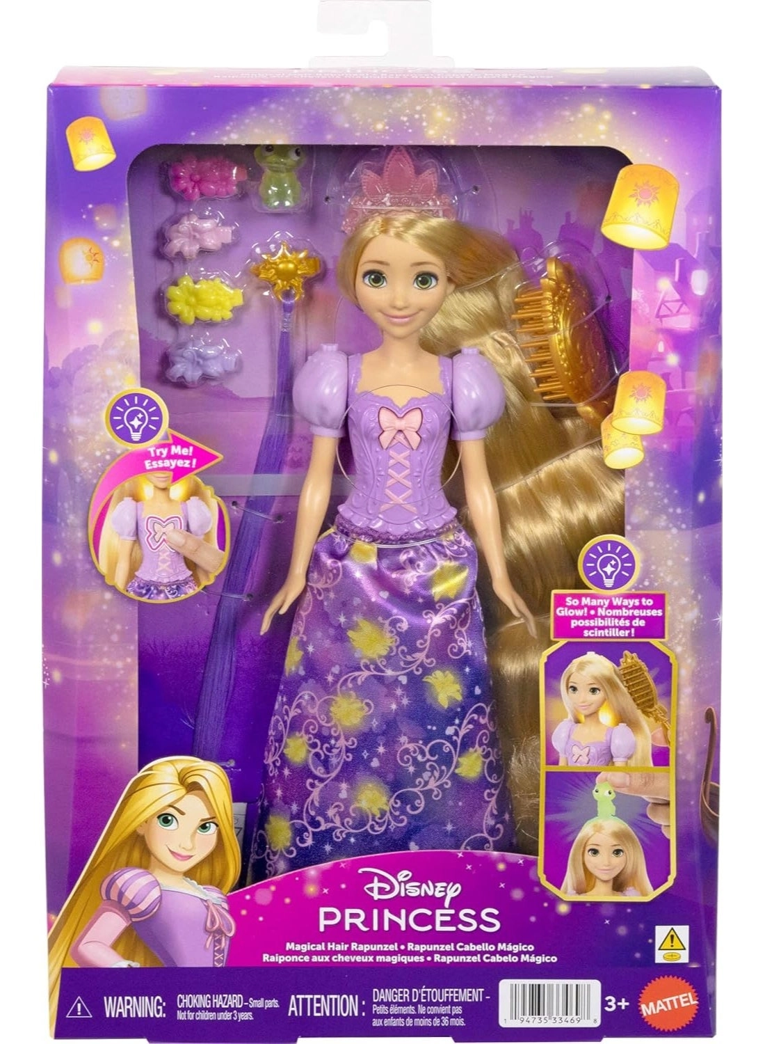 Princess Rapunzel Doll Hair Play - Ages 3+
