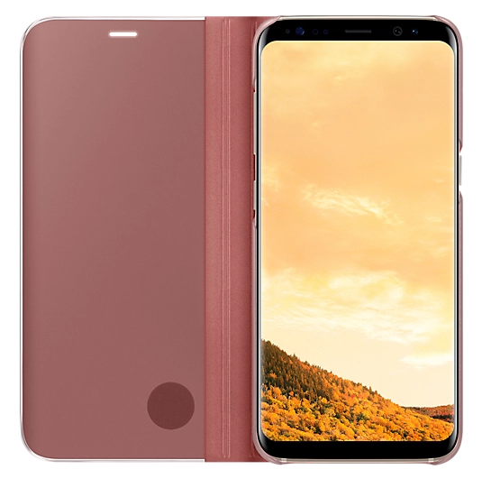 Clear View Standing Cover - Pink for Galaxy S8
