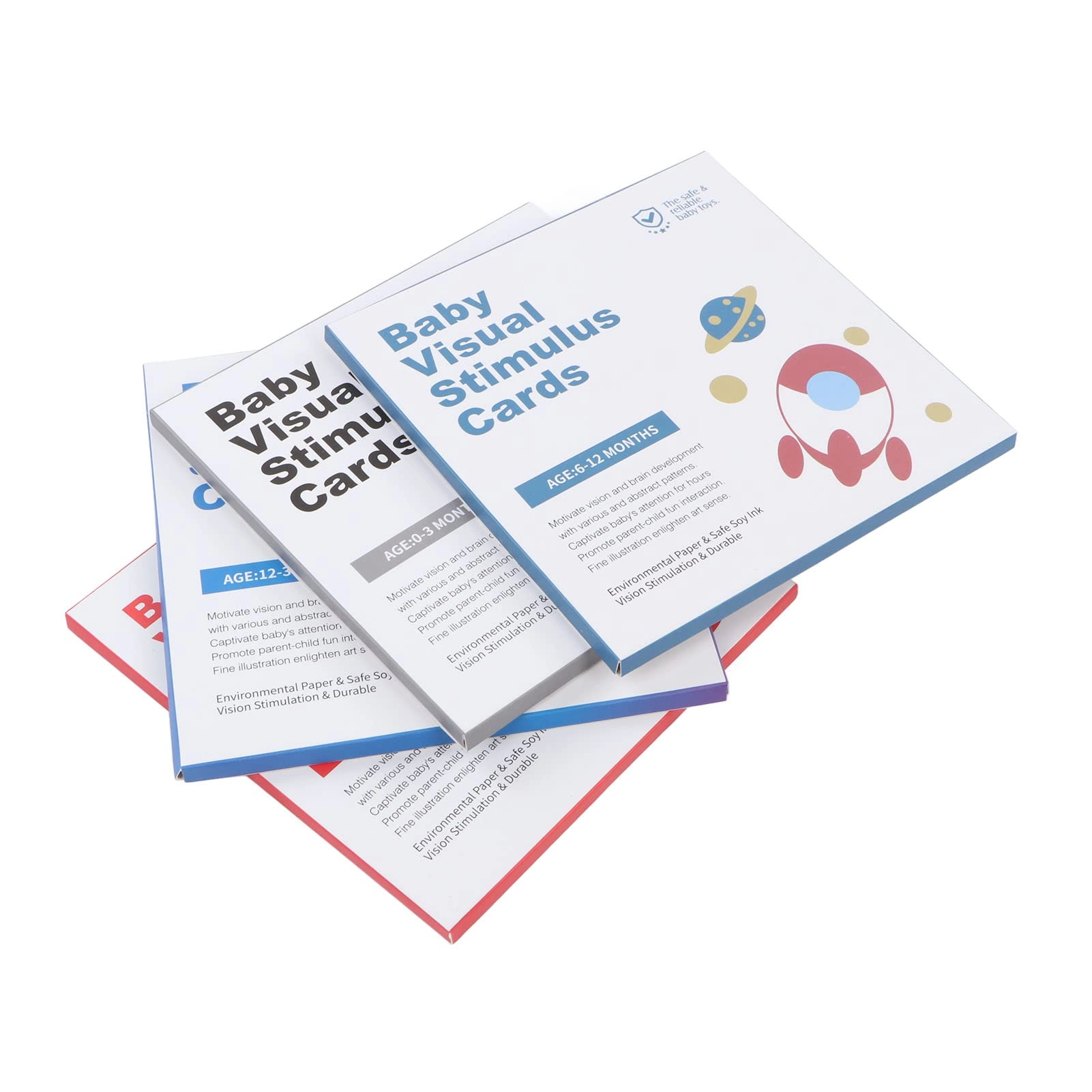 BTOSEP Contrast Baby Flashcard - 18 months and up 64 pieces