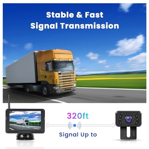 AHD Wireless Rear View Camera IPS-Monitor - Night Vision 720P