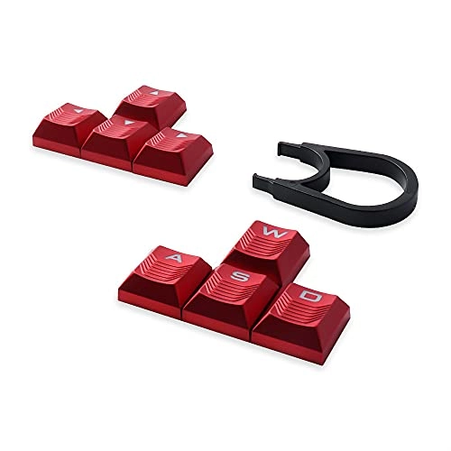 Texture Tactility Backlit Keycaps - Red