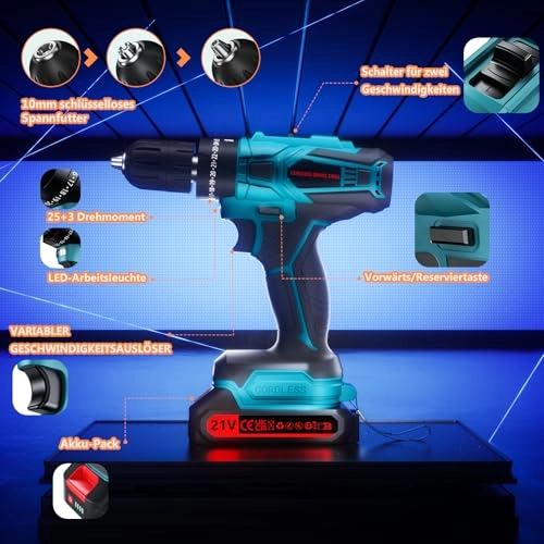 Hammer Drill - 2000 Milliamp Hours