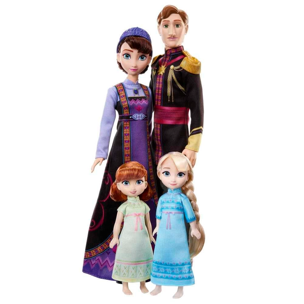 Mattel Frozen Royal Family - Toddler Anna and Elsa 4 Dolls