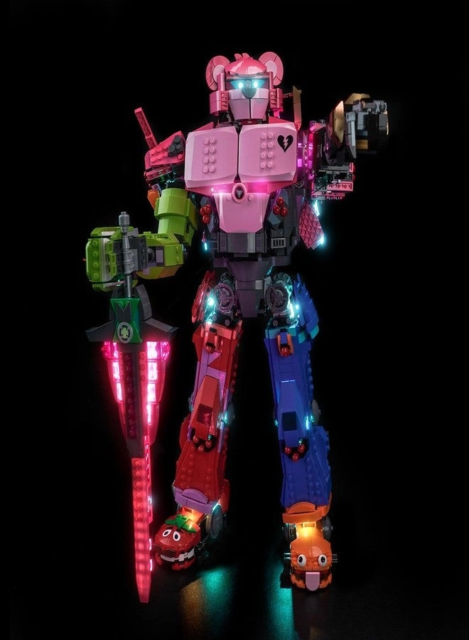BrickBling Mecha Team Leader (77078) - Light Compatible with Fortnite