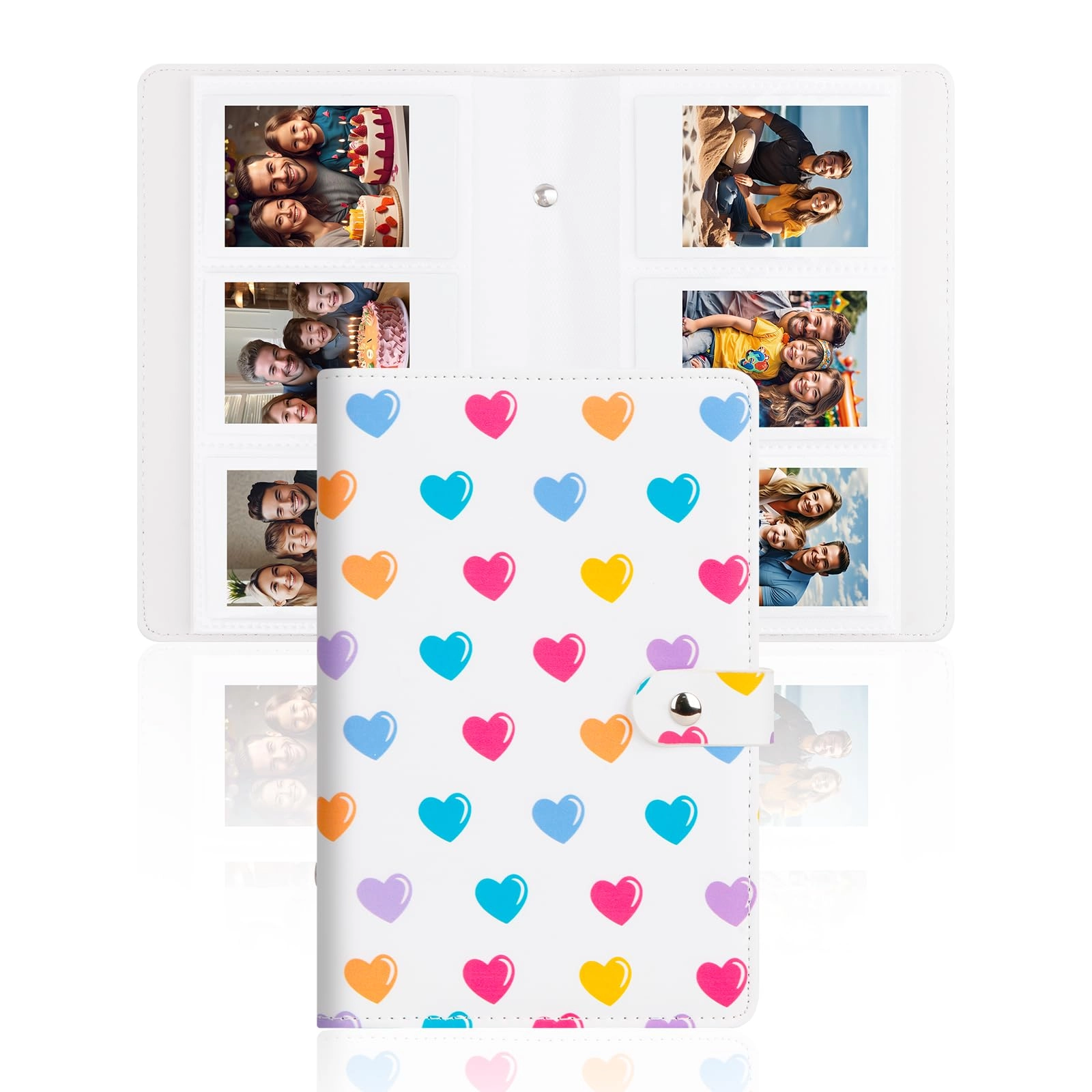 2x3" 156 Pockets Faux Leather Photo Album