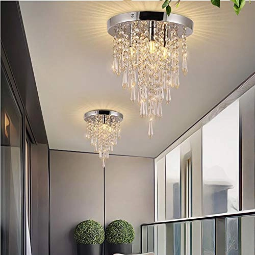 Round Crystal Ceiling Light