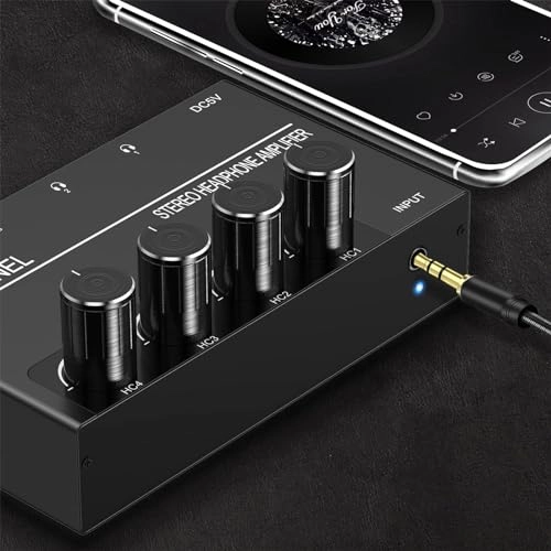 Headphone Amplifier - 4 Channel 1/4In 3.5mm TRS
