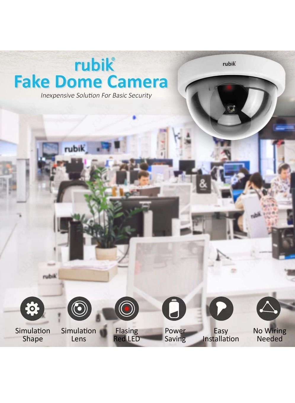 Dummy CCTV Dome Camera - Indoor