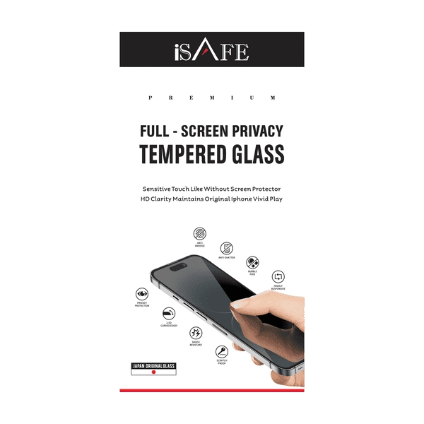 HiPhone Telecom HD Privacy Glass Screen Protector for iPhone 14 Pro Max