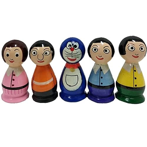 Neoteric Doremon Family Peg Dolls - 36 months - 7 years 5 pieces