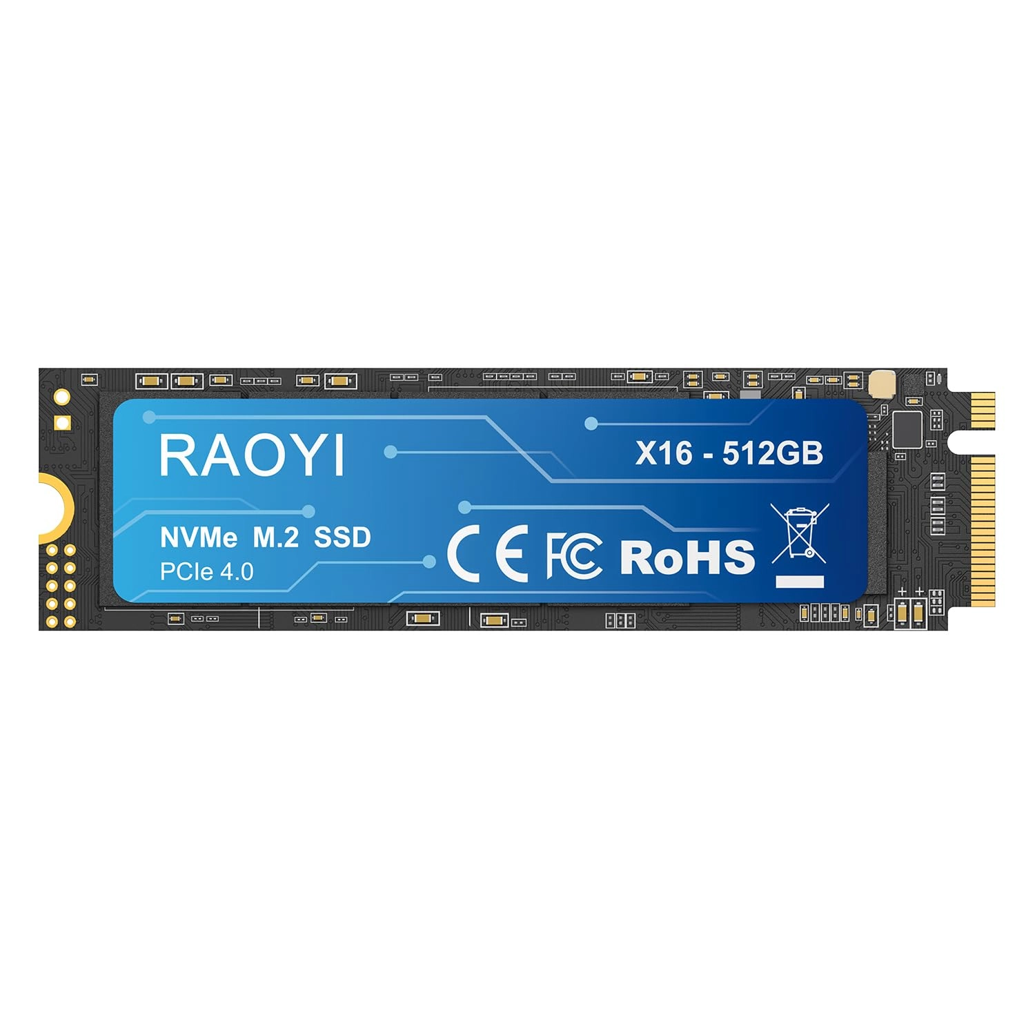 RAOYI Internal Solid State Drive - 512GB M.2 2280
