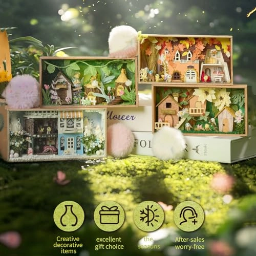 Miniature Wooden Dollhouse Furniture Kit - Creative Room 1:24