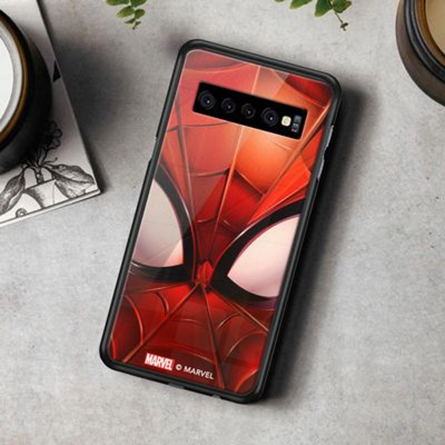 Spider-Man Mask Cover Back Case for Galaxy S10