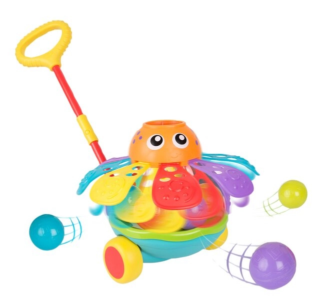 Playgro Push Along Ball Popping Octopus
