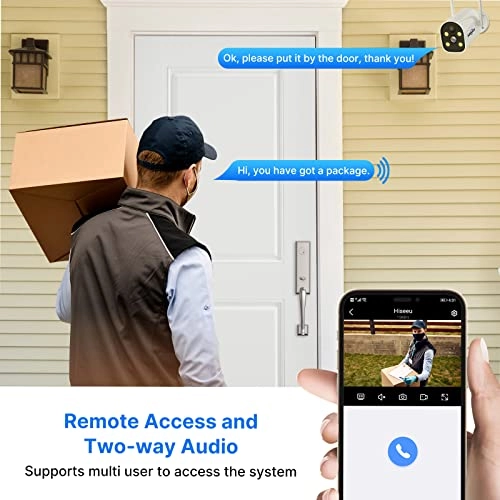 Expandable Wireless Security Camera System - 4 10 channels 5MP