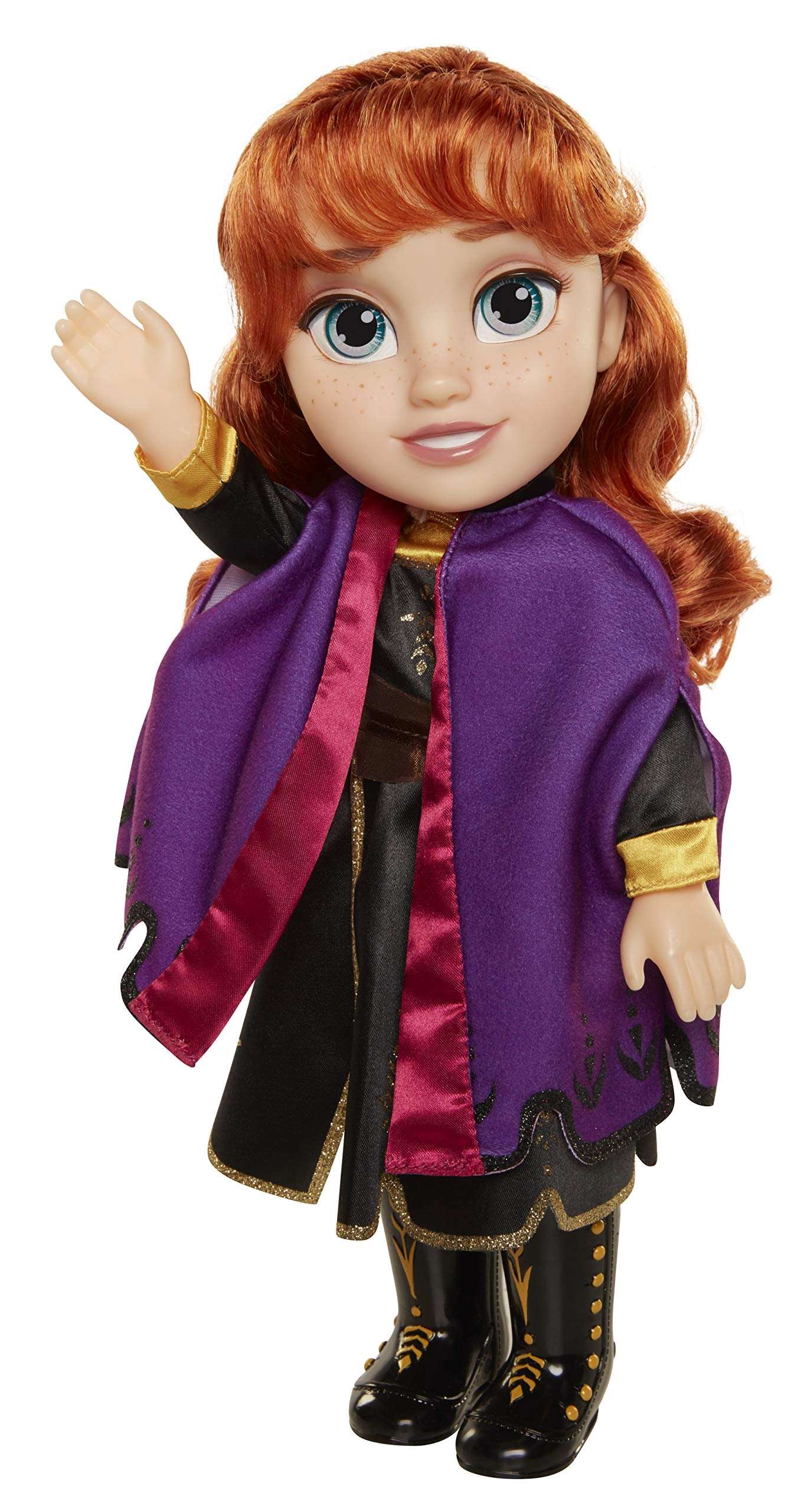 JAKKS Pacific Anna Adventure Doll - 14" / 35cm Violet Travel Cape Ages 3+