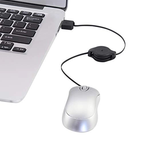 Mini Retractable Optical Mouse - Wired