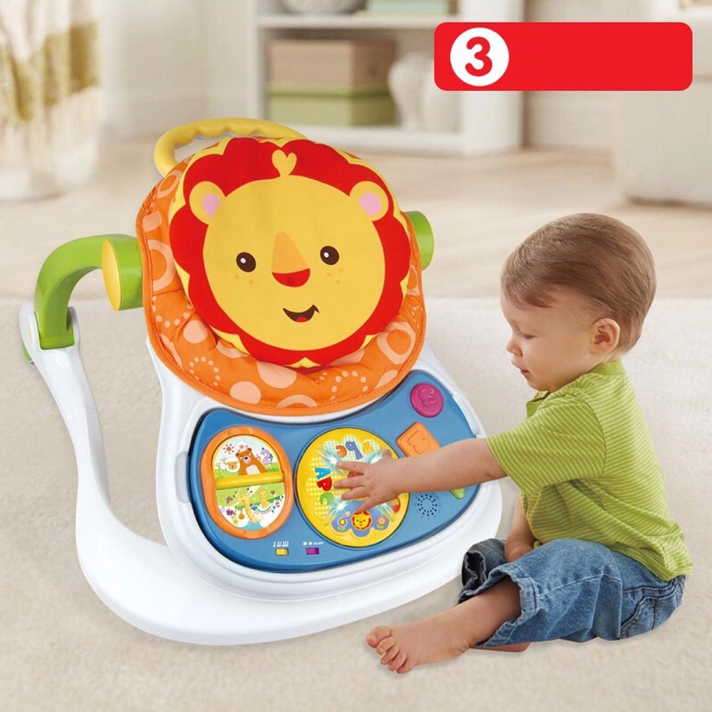 Baby Learning Walker - 3-In-1 Activity Toy Car Pink