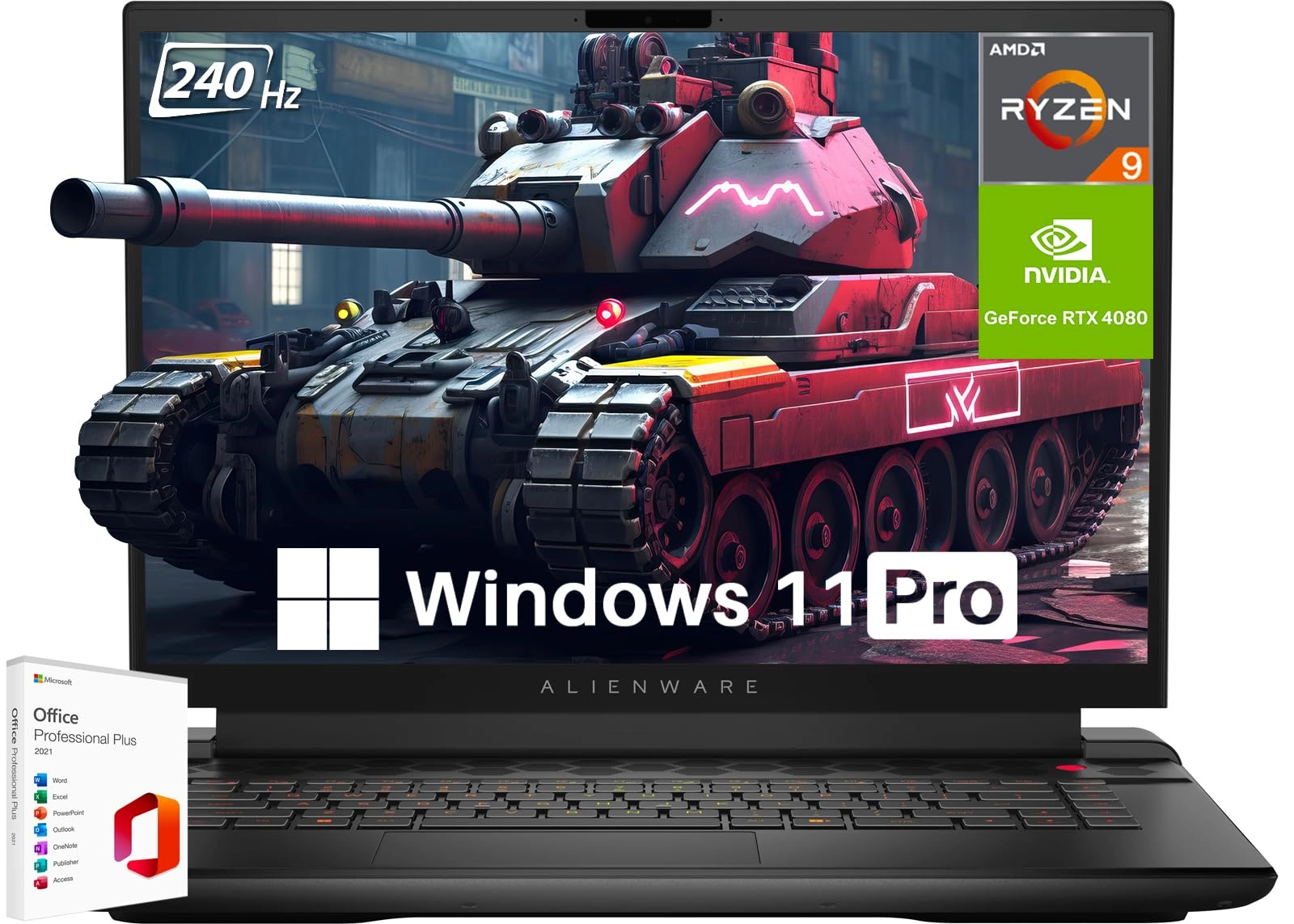 DELL Alienware M16 - 16'' Ryzen 9-7845HX 64GB DDR5 4TB SSD