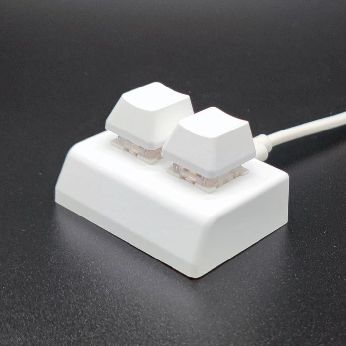 2-Key USB Custom Keyboard - Wired