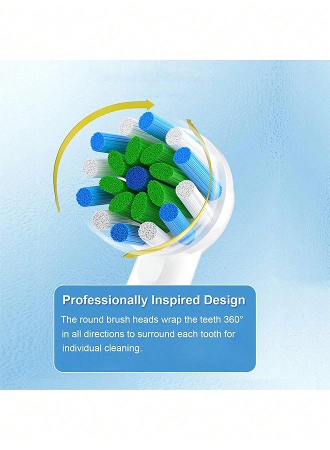 Replacement Toothbrush Heads - 8Pcs Black 7000Pro