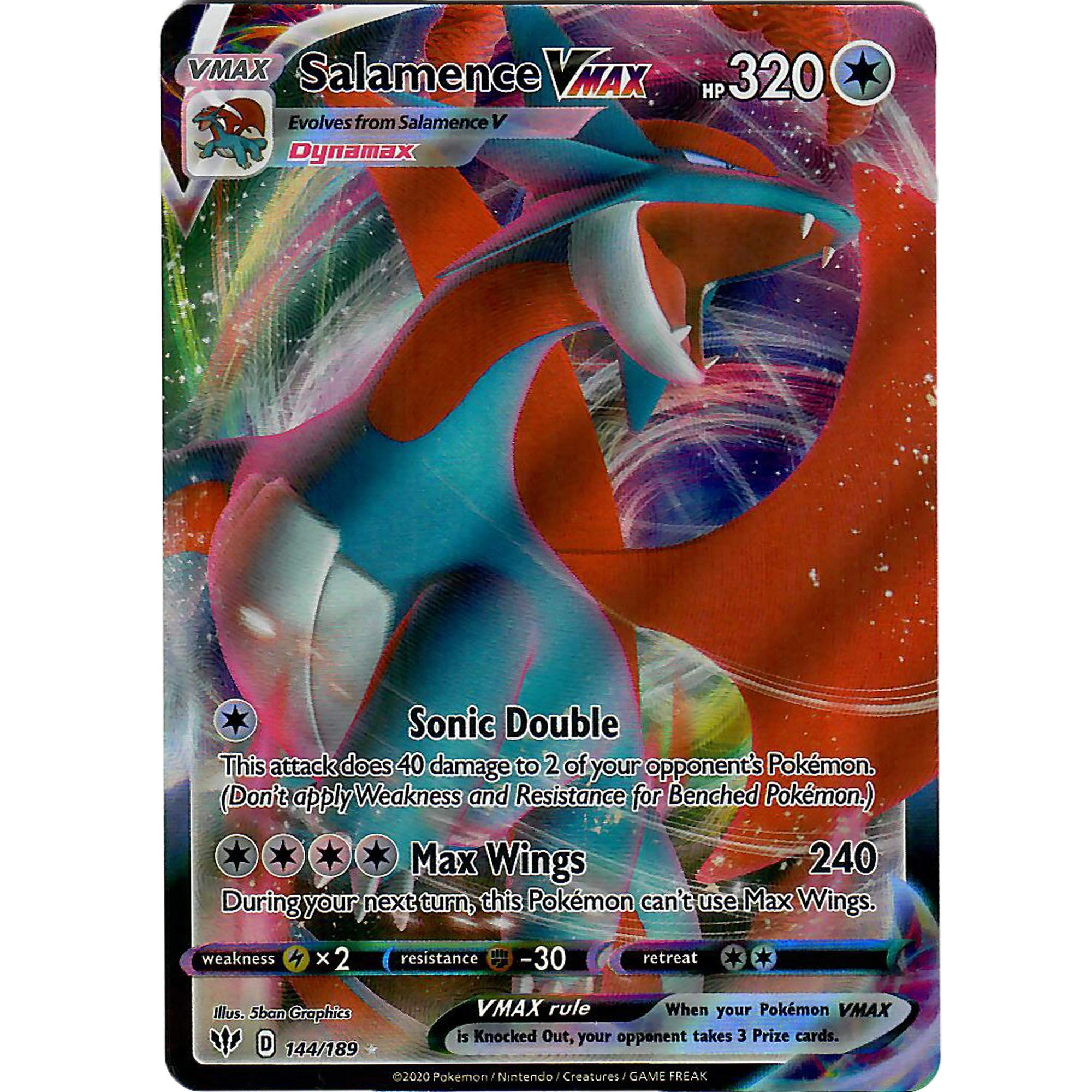 Pokémon Salamence VMAX 144/189