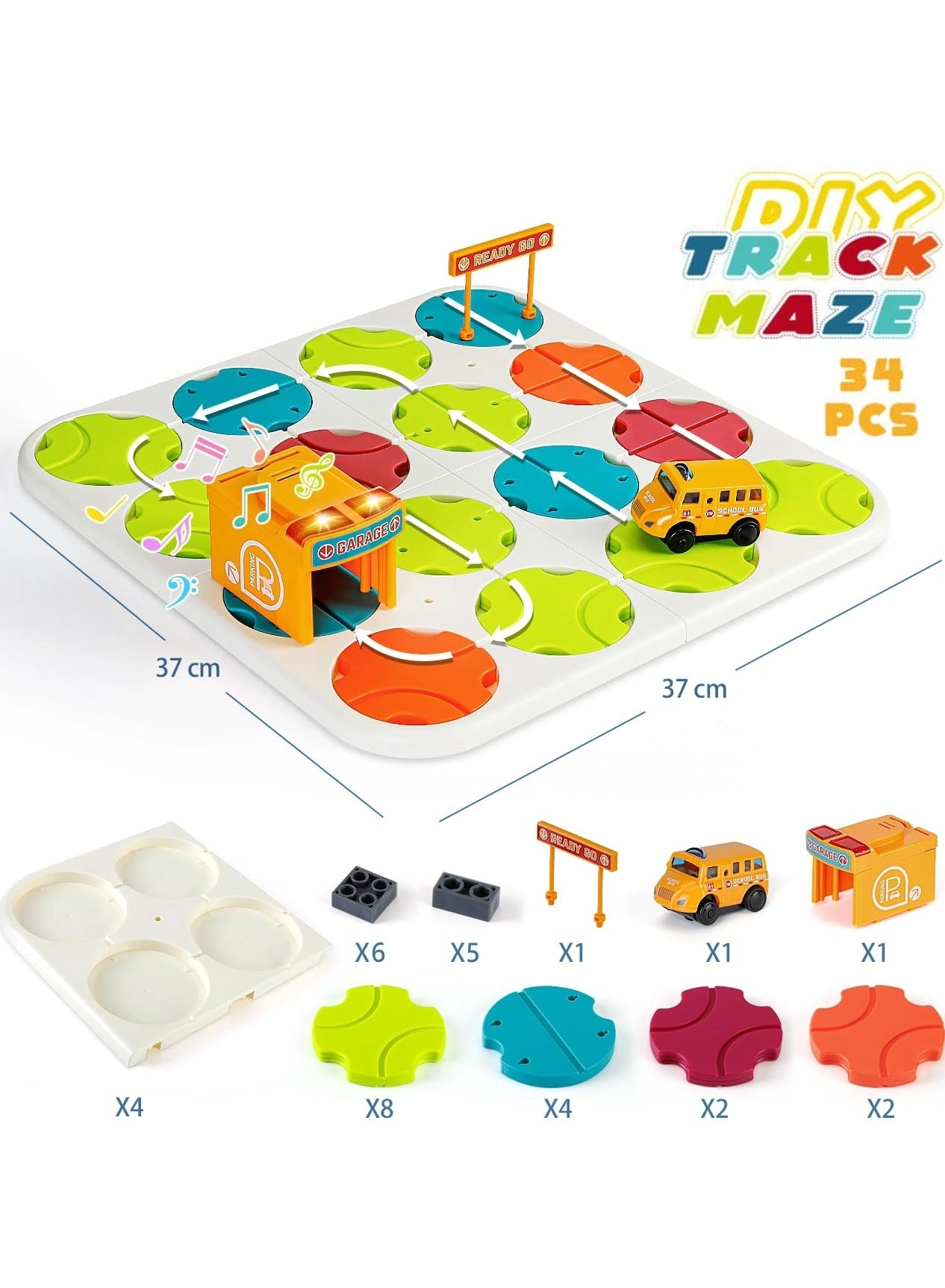 Logical Road Builder Game - 34 piece(s)