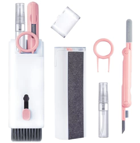 Keyboard Cleaner Brush - 7 in 1 Pink Kit