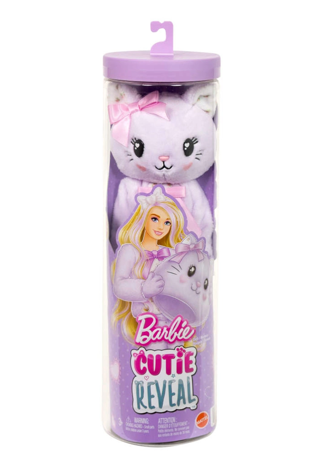 Barbie Cutie Reveal - JJP64 + Cuddly Series Kitten - 10 Surprises