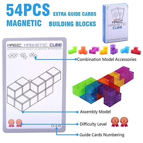 Magic Magnetic 3D Puzzle Cubes - 7 pcs