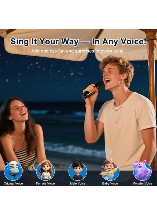 Karaoke Machine - 2 Wireless Microphones 30W